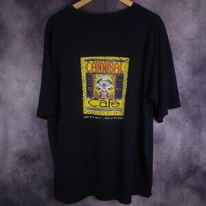 Vintage 80s Cannibal Cafe Roatan Bay Islands Honduras California shirt